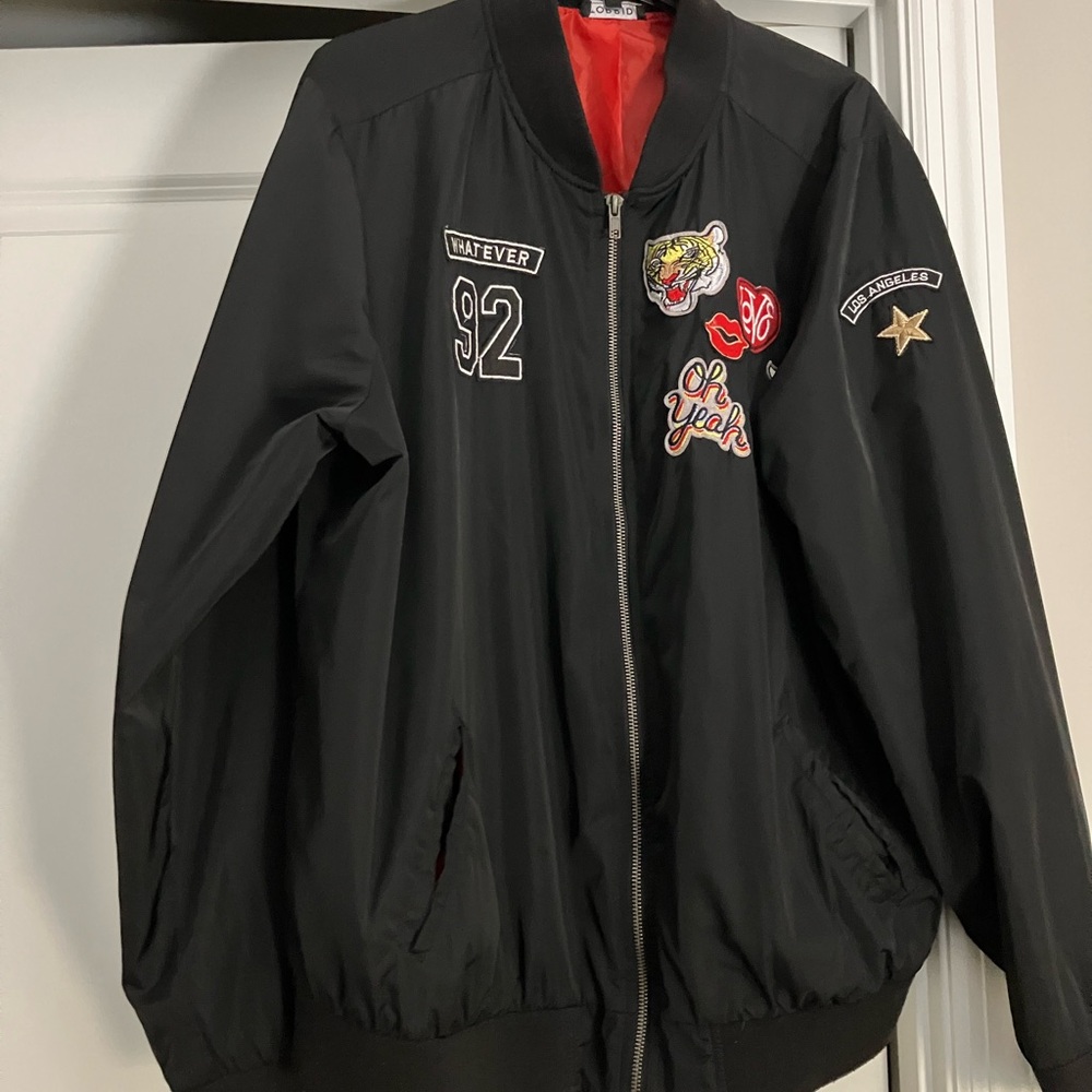 Torrid Patch Bomber Jacket - image 3